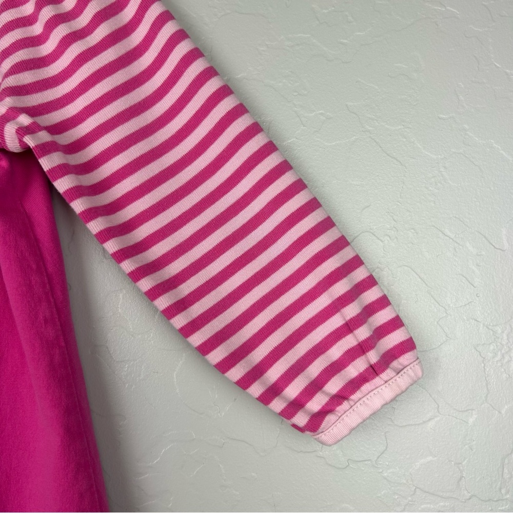 Hanna Andersson long sleeve pink dress with owl appliqué size 90 US 3 - Picture 6 of 16